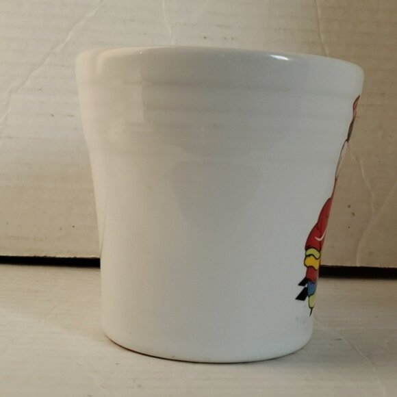 FIESTAWARE FIESTA CERAMIC WHITE TAPERED MUG CUP DANCING LADY 15 FL OZ - Picture 5 of 14